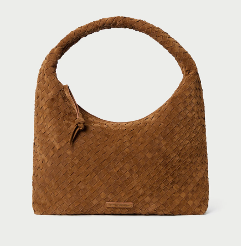 Willow Cacao Woven Hobo Bag